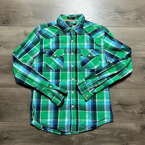 Men’s slim fit shirt carbon - Picture 1 of 2